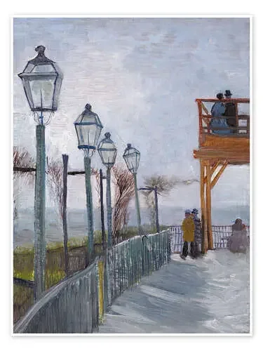 En la Moulin de Blute-Fin, Montmartre (1887) de Vincent van Gogh Granger Collection