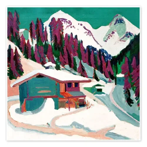 En la nieve de Ernst Ludwig Kirchner akg-images