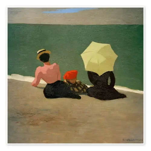 En la playa de Félix Édouard Vallotton akg-images