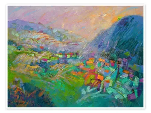 Enclavado en las montañas de Dorothy Fagan World Art Group