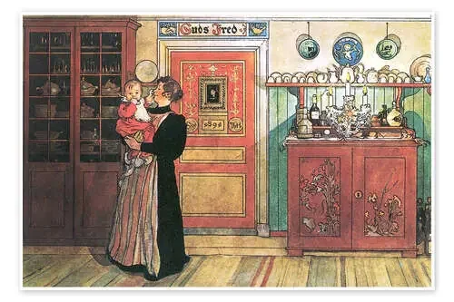 Entre Navidad y Año Nuevo de Carl Larsson Master Collection