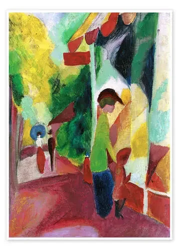 Escaparate con árboles amarillos de August Macke ARTOTHEK