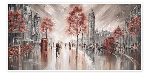 Escena callejera, ciudad de Londres de Isabella Karolewicz