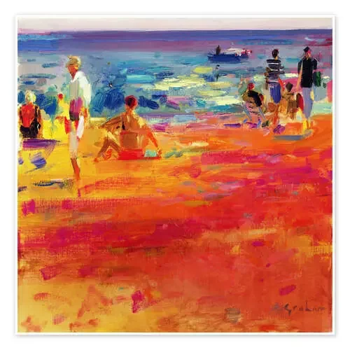 Escena de la playa de Peter Graham Bridgeman Images