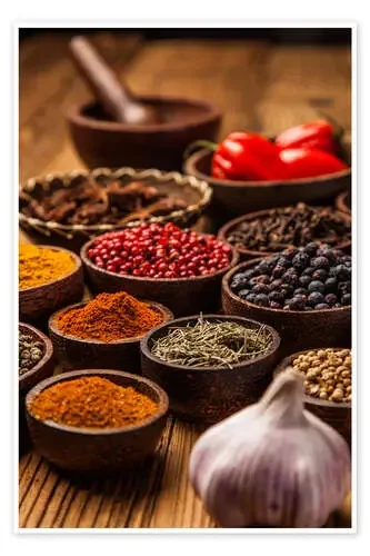 Especias coloridas en un recipiente Editors Choice