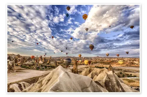 Espectáculo de globos en la Capadocia, Turquía de Achim Thomae