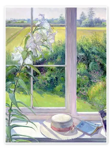 Esquina de lectura en la ventana (detalle) de Timothy Easton Bridgeman Images