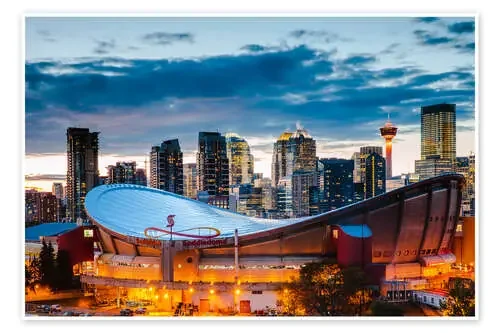 Estadio y Skyline de Calgary, Canadá de Matteo Colombo