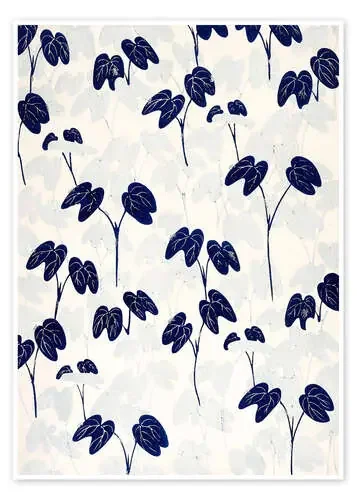 Estampado de flores japonés de Japanese School Bridgeman Images