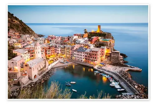 Evening at Vernazza, Cinque Terre, Italy de Matteo Colombo