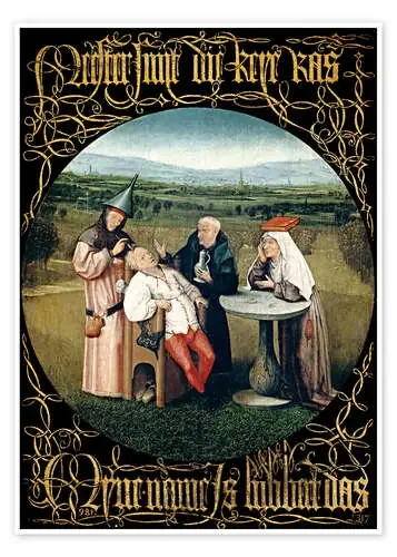Extracción de la piedra de la locura de Hieronymus Bosch Master Collection