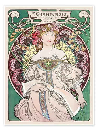 F. Champenois de Alfons Mucha Master Collection