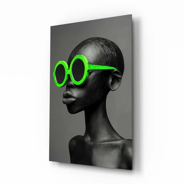 Faces of Colors Glass Wall Art Designer Collection – 28.5 » X 18 «