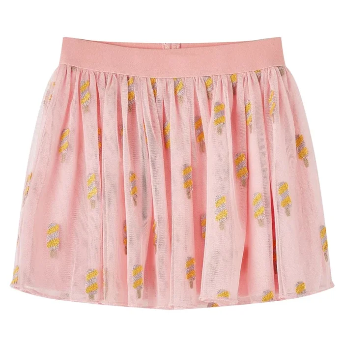 Falda infantil con tul rosa claro 92 (2)