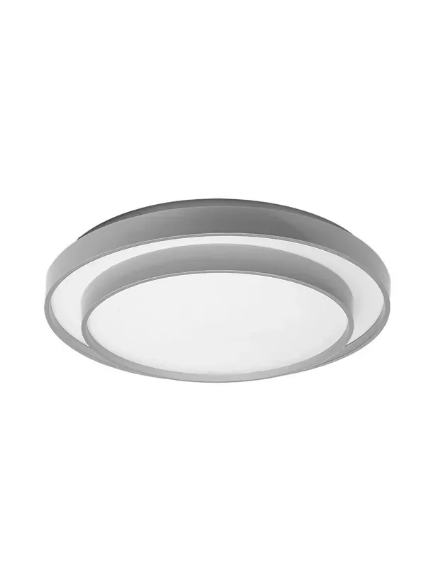 Fana Plafón de 60W Blanco y Plata