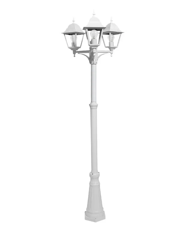 Farola Blanca 3 Luces Spica Altura Ajustable