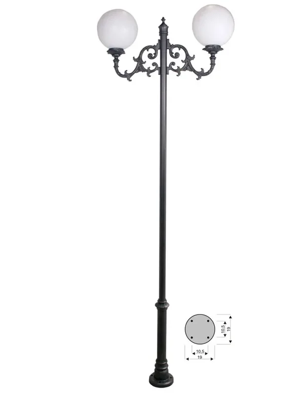 Farolas con Bolas de Polietileno