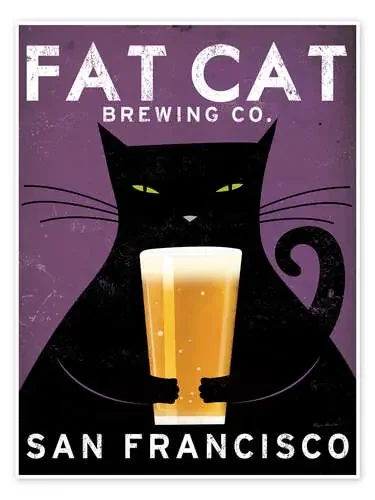 Fat Cat Brewing Co. de Ryan Fowler Wild Apple Graphics