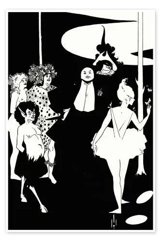 Faun and women de Aubrey Vincent Beardsley Master Collection