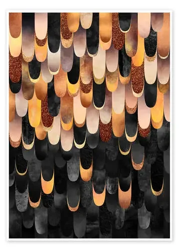 Feathered Copper And Black de Elisabeth Fredriksson
