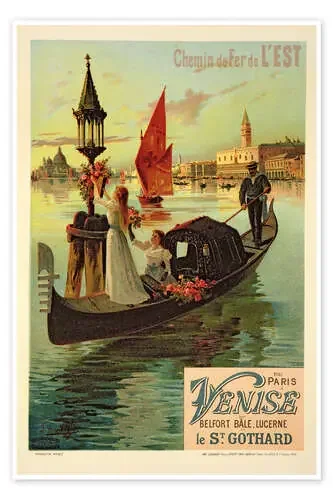 Ferrocarril del este de París a Venecia de Frederic Hugo d‘Alési Bridgeman Images