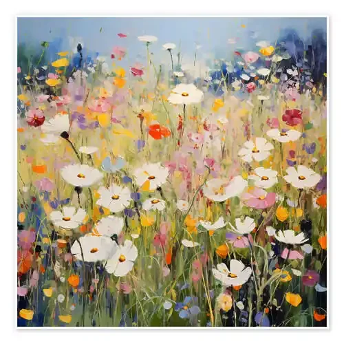 Field of Daisies and Wildflowers de Creative Studio