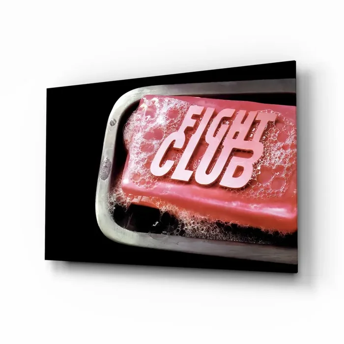 Fight Club Glass Wall Art – 28.5 » x 18 «