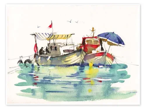 Fishing Boats de Samira Yanushkova