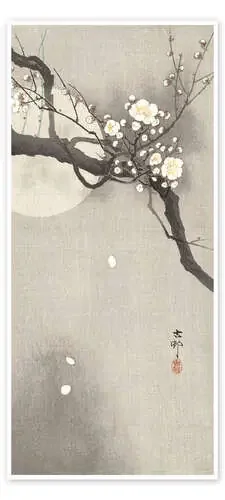 Flor del ciruelo por la noche de Ohara Koson Master Collection