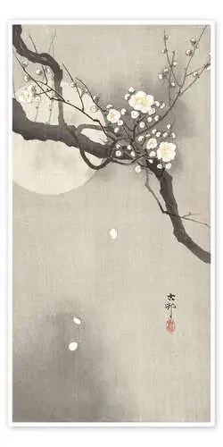 Flor del ciruelo por la noche de Ohara Koson Master Collection