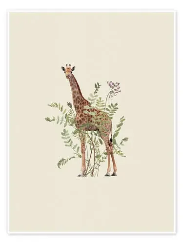 Floral Giraffe de Frida Floral Studio