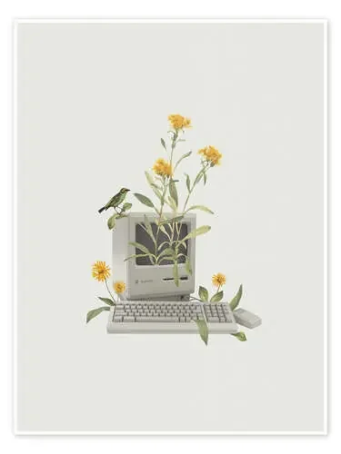 Floral Vintage Computer de Frida Floral Studio