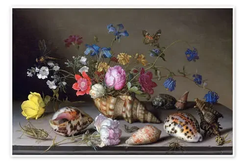 Flores, conchas e insectos. de Balthasar van der Ast ARTOTHEK