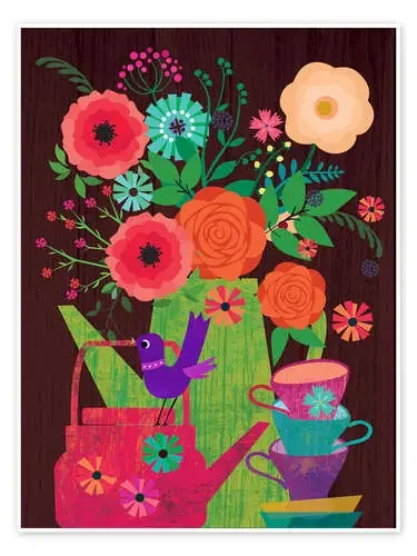 Flores en la cafetera. de Taika Tori