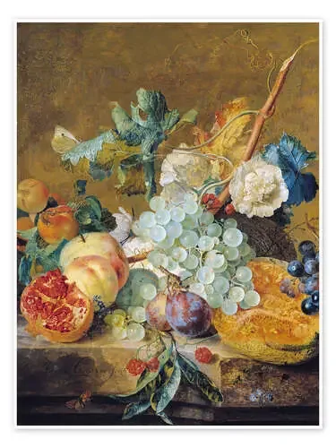 Flores y frutas de Jan van Huysum Bridgeman Images