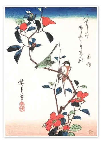 Flores y pájaros de Utagawa Hiroshige Master Collection
