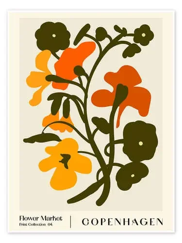 Flower Market Copenhagen de NKTN Exhibition Posters