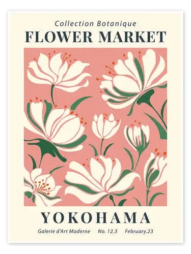 Flower Market Yokohama de TAlex Exhibition Posters