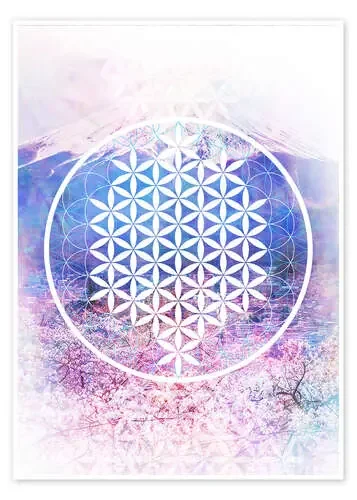Flower Of Life de Moon Berry Prints