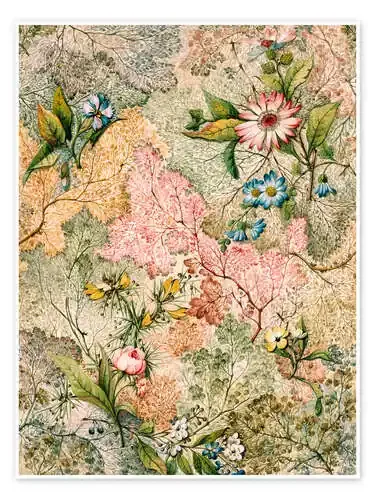 Flowers on a Marbled Ground de William Kilburn Bridgeman Images