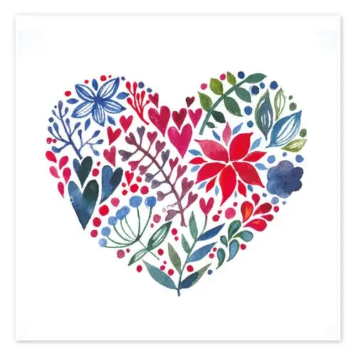 flowery heart Editors Choice