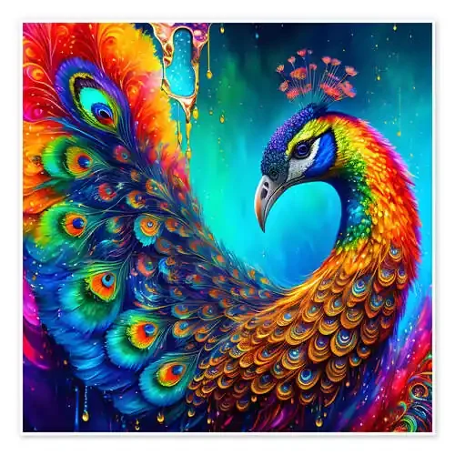 Fluo Peacock II de Elena Dudina