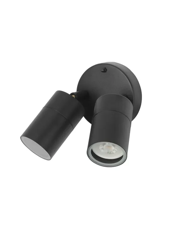 Foco 2 Luces Exterior Acero Inox Aisi 202