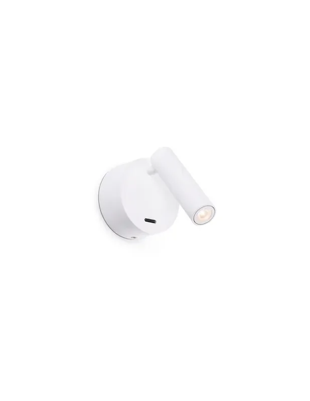 Foco Basculante y Orientable Blanco Mate Led 3W