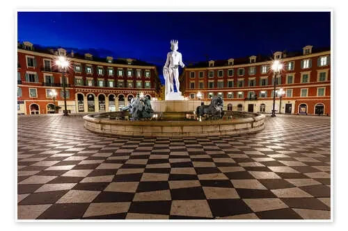 Fontaine du Soleil on Place Massena in Nice Editors Choice