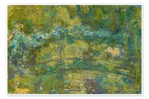 Footbridge over the Water Lily Pond de Claude Monet