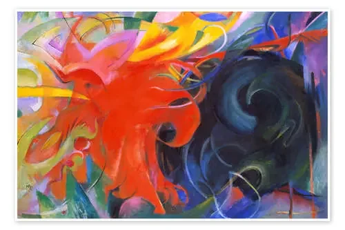 Formas luchando de Franz Marc Master Collection