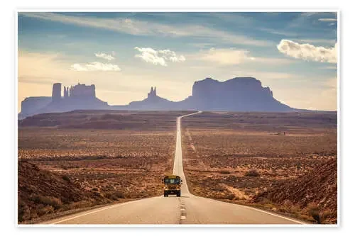 Forrest Gump Road – Monument Valley, USA de Martin Podt