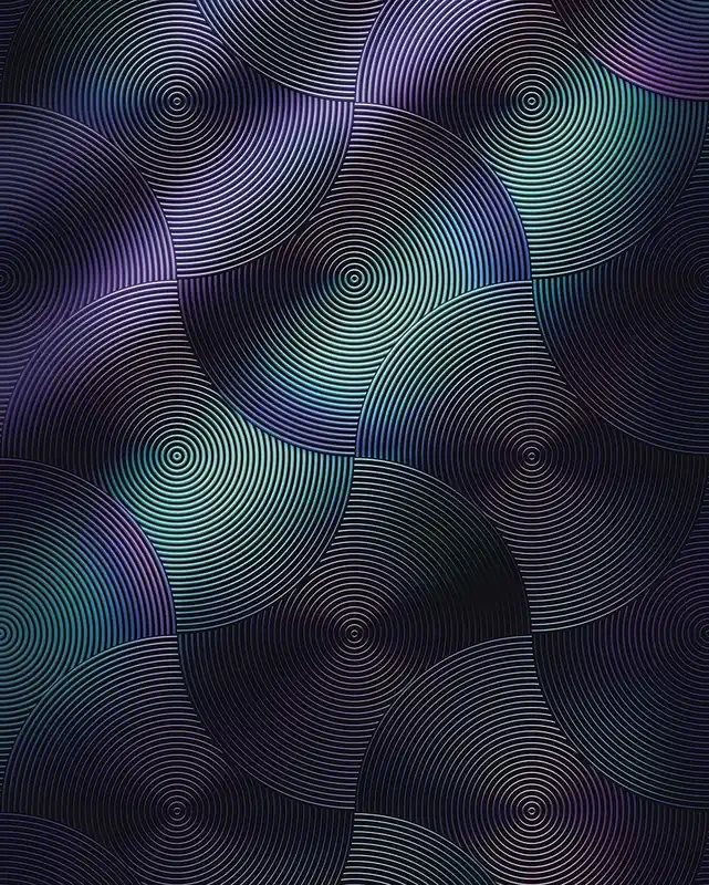 fotomural 3D morado y azul verde de Sanders & Sanders – 611929