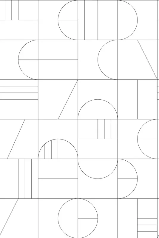fotomural arte deco blanco y negro de ESTAhome – 158938
